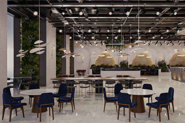 طراحی رستوران رویال فود هال